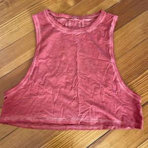 Lululemon muscle crop top tank size 4